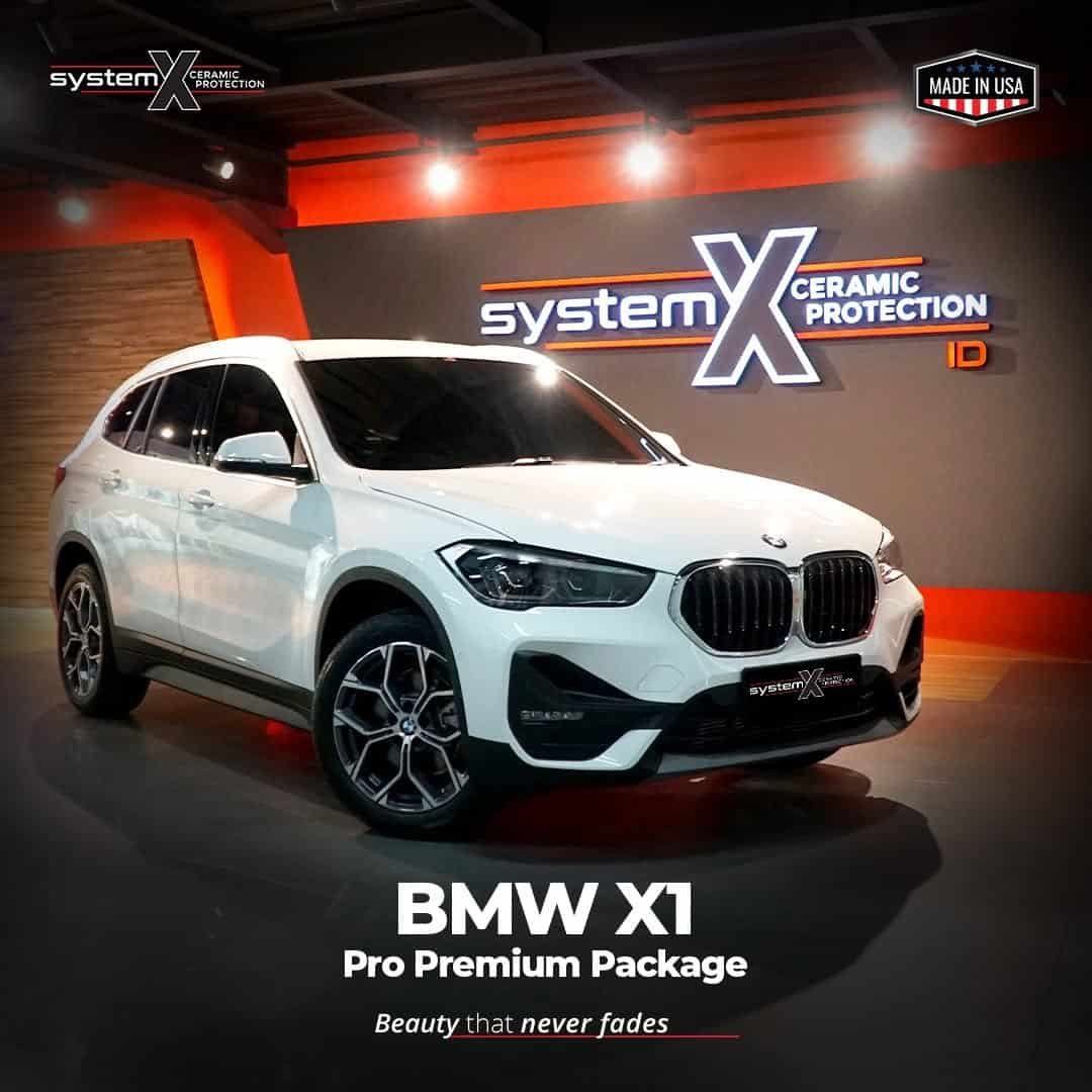 BMW X1 After Coating by System X Ceramic Protection.Mobil jadi makin cakep dan terlindungi denga