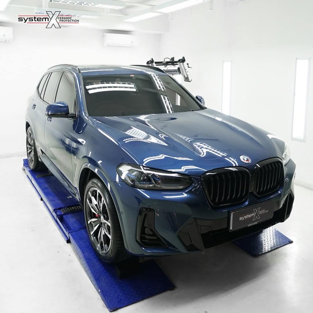 BMW X3 After Coating by System X Ceramic Protection.Eksterior dan Interior jadi lebih terawat da