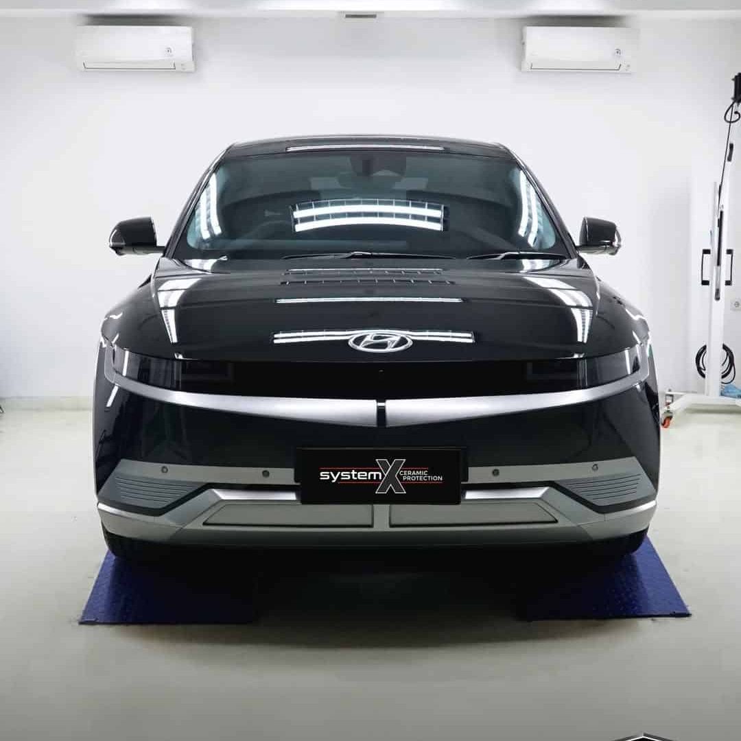 Hyundai IONIQ 5 hyper gloss coating, Pro Premium package by System X Indonesia.✅ Body Coating 2