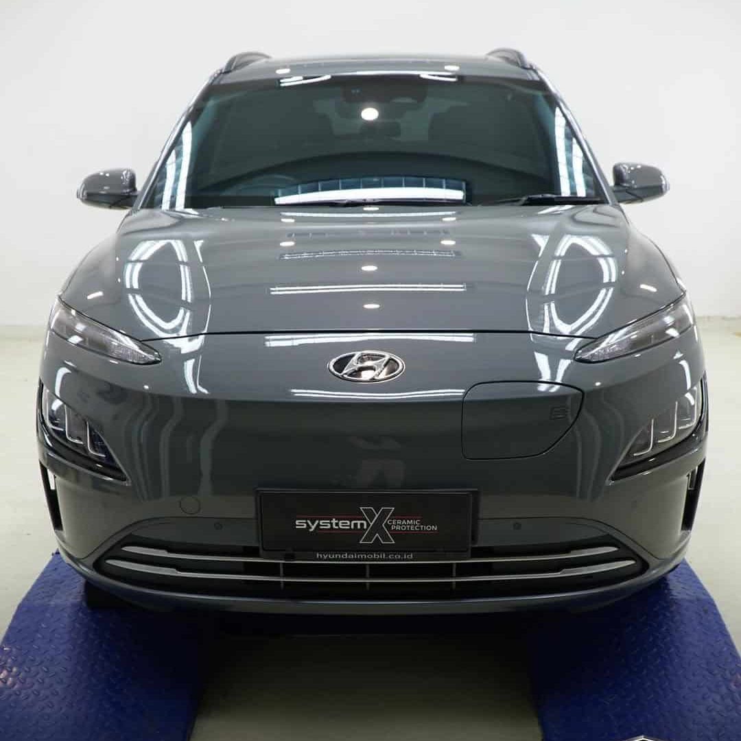 Hyundai Kona EV after detailing Pro Supreme package by System X Indonesia.More Information conta (1)