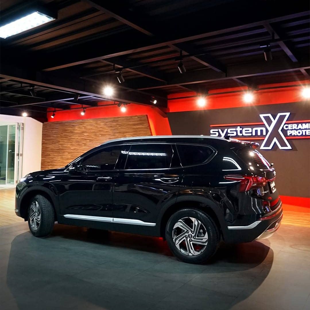 Hyundai Santa Fe ⚡ Coating by System X Ceramic Protection, Diamond Package ✨Mobil jadi makin cak (2)