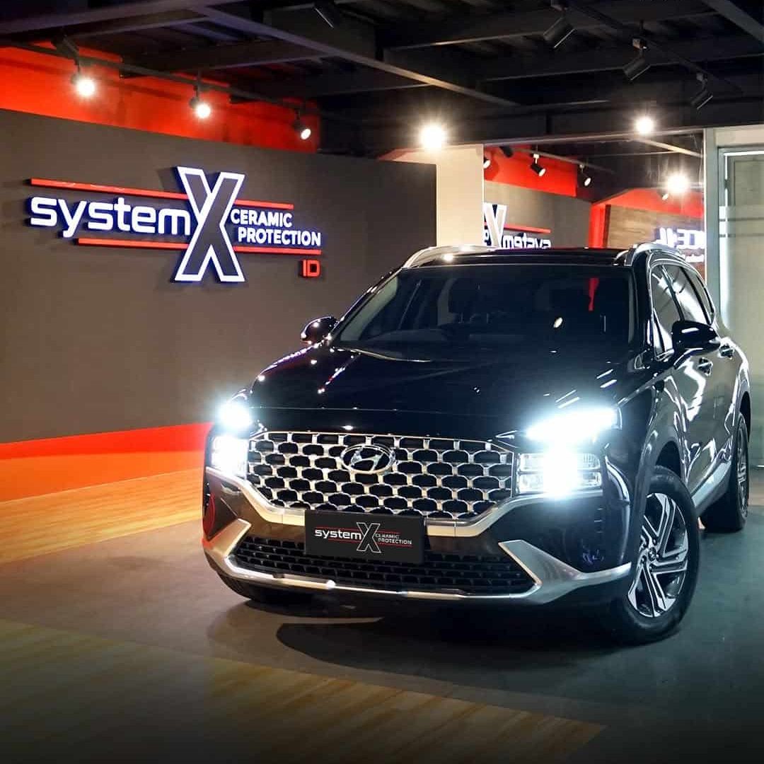 Hyundai Santa Fe ⚡ Coating by System X Ceramic Protection, Diamond Package ✨Mobil jadi makin cak