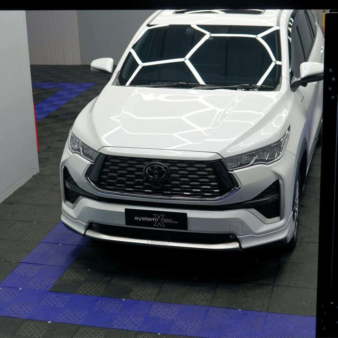 Innova zenix putih ini telah selesai di proteksi dengan System X Pro Ultimate, siap menemani akt