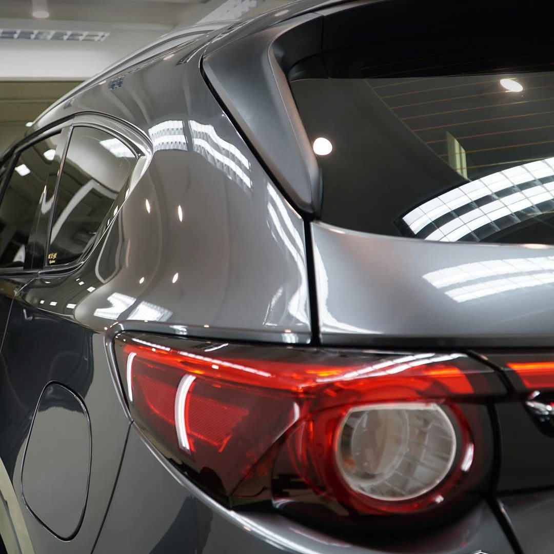 Mazda CX-8 Elite setelah coating dengan paket Diamond SS dari System X. Dari dalam showroom aja (2)