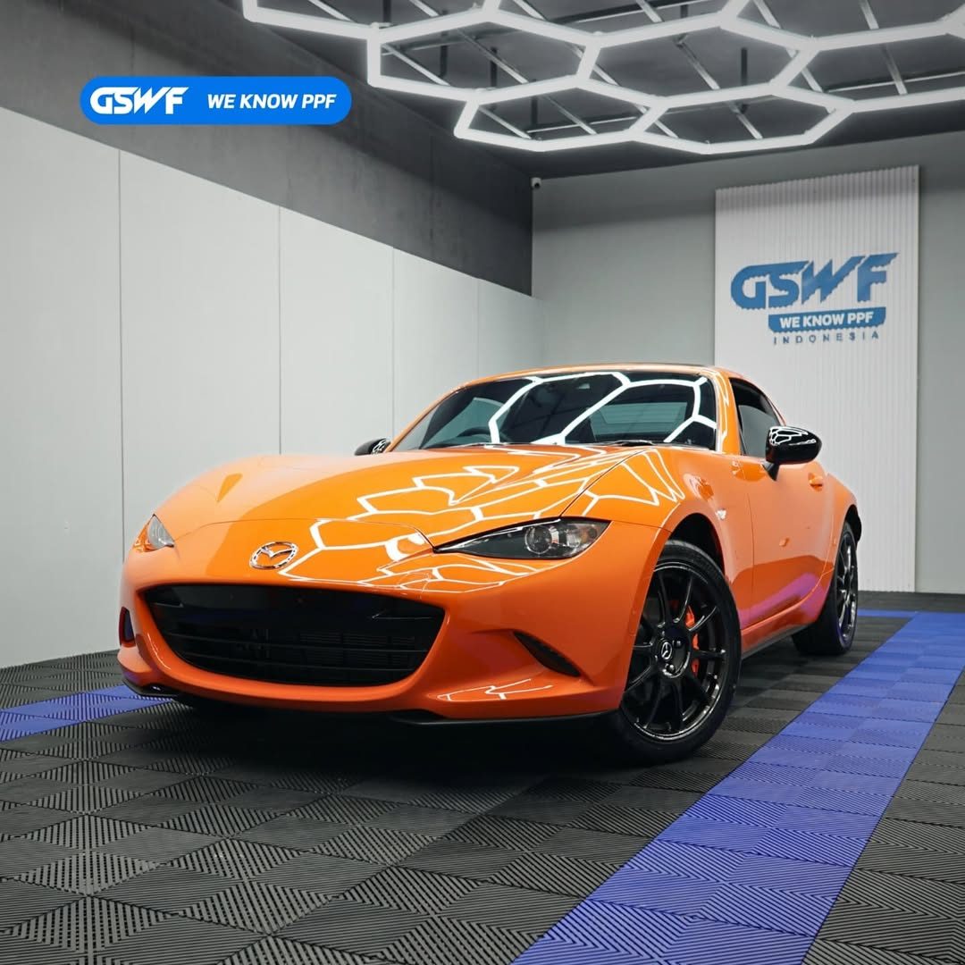 Mazda Miata MX5 ini sudah terlindungi maksimal dengan PPF GSWF Ultra Defender.Selain mempengaru