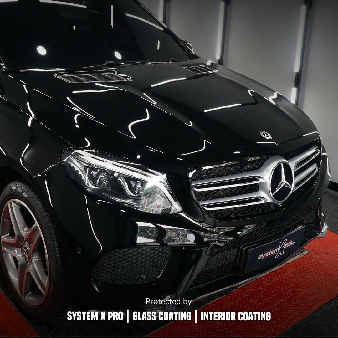 Mercedes Benz GLE 400 tampil lebih kinclong dengan System X Ceramic Protection‼️Coating membuat