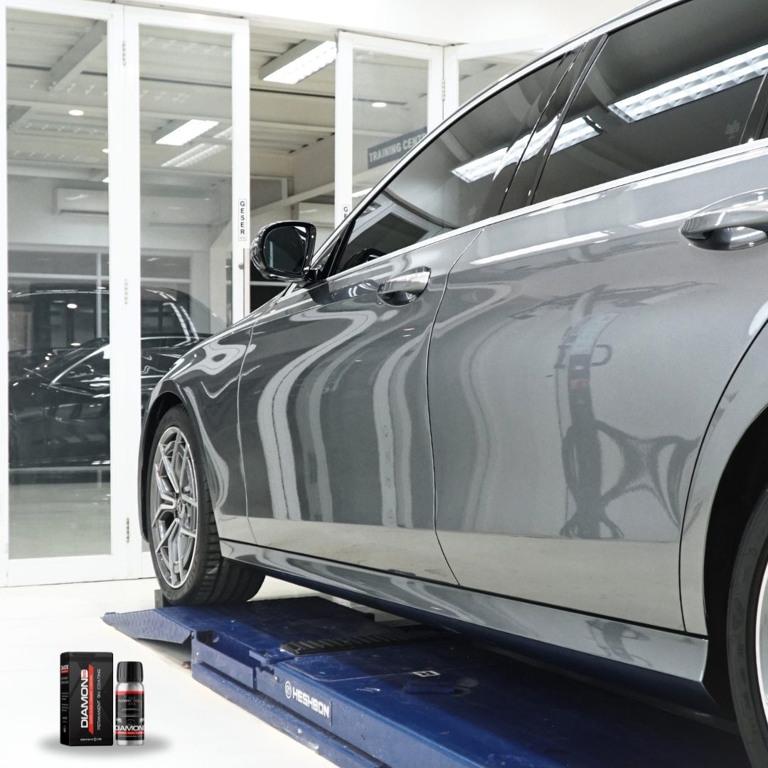 Mercy AMG E300 after coating Diamond Package Premium wash _Paint correction 3 steps Body coating (2)