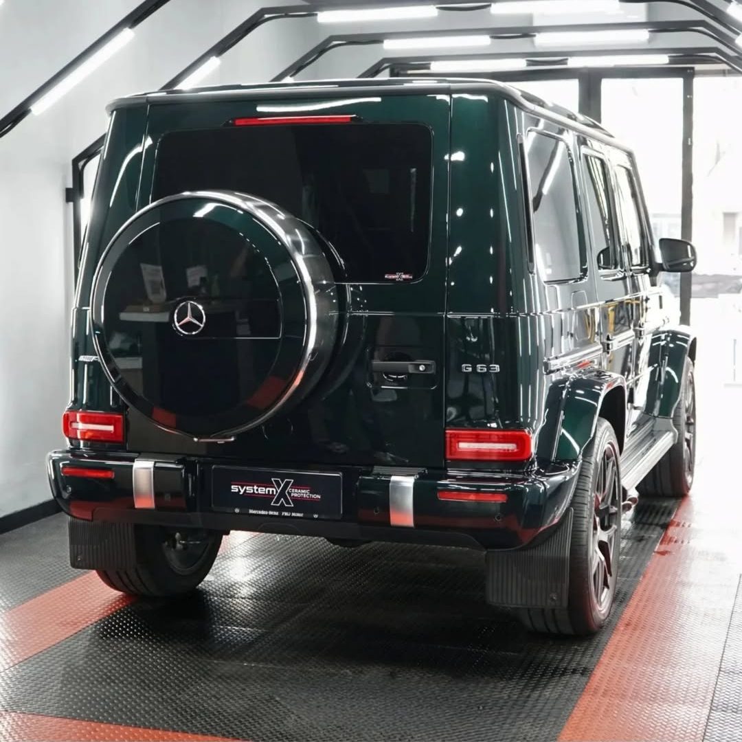 Mercy AMG G 63 (G Wagon)Diamond Ultimate Coating + Glass Coating by System X📍Maps- Global Auto (4)