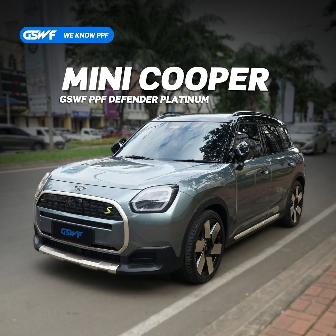 Mini Cooper Countryman S EV protected by GSWF PPF Defender Platinum.GSWF, We Know PPF.Info produ