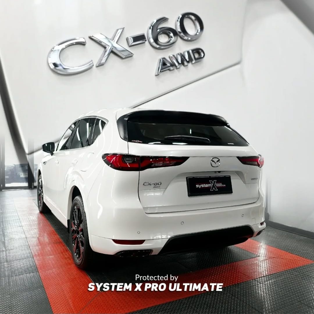 Mobil Mazda CX-60 ini ga khawatir lagi yellowingKalau udah diproteksi dengan System X Ceramic P