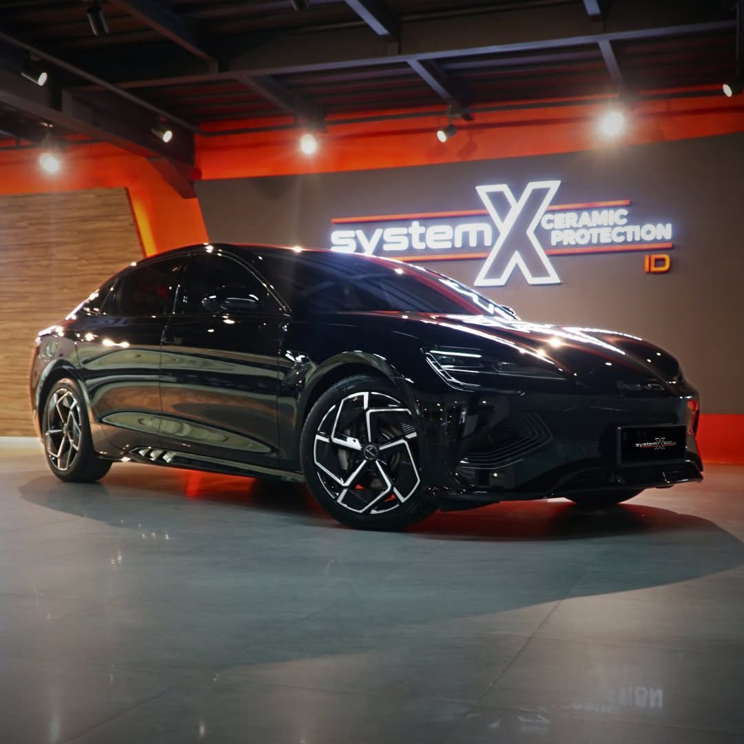 Proteksi mobil BYD Anda dengan coating pesawat dari System X.Reservation & More Information -📞