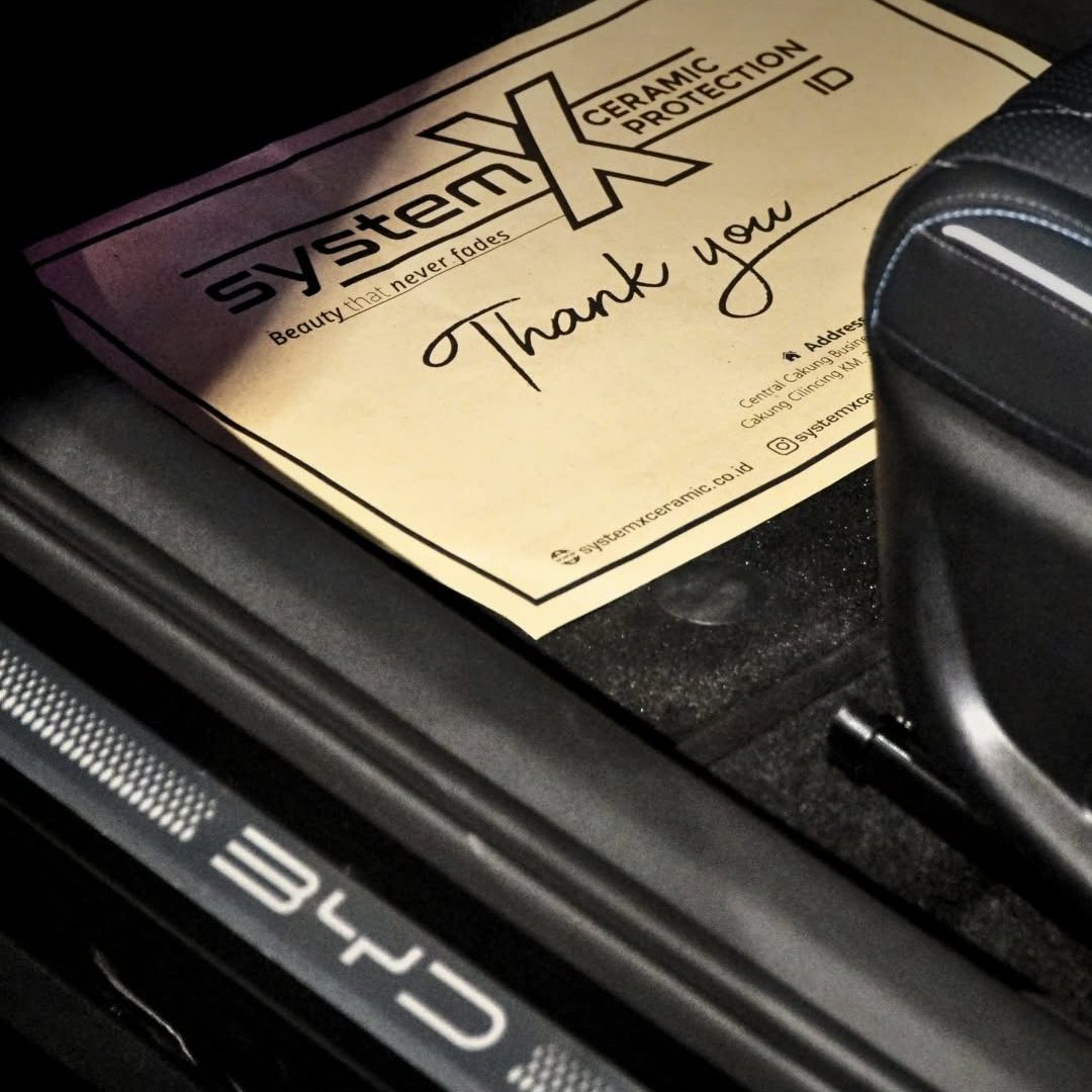 Proteksi mobil BYD Anda dengan coating pesawat dari System X.Reservation & More Information -📞 (5)