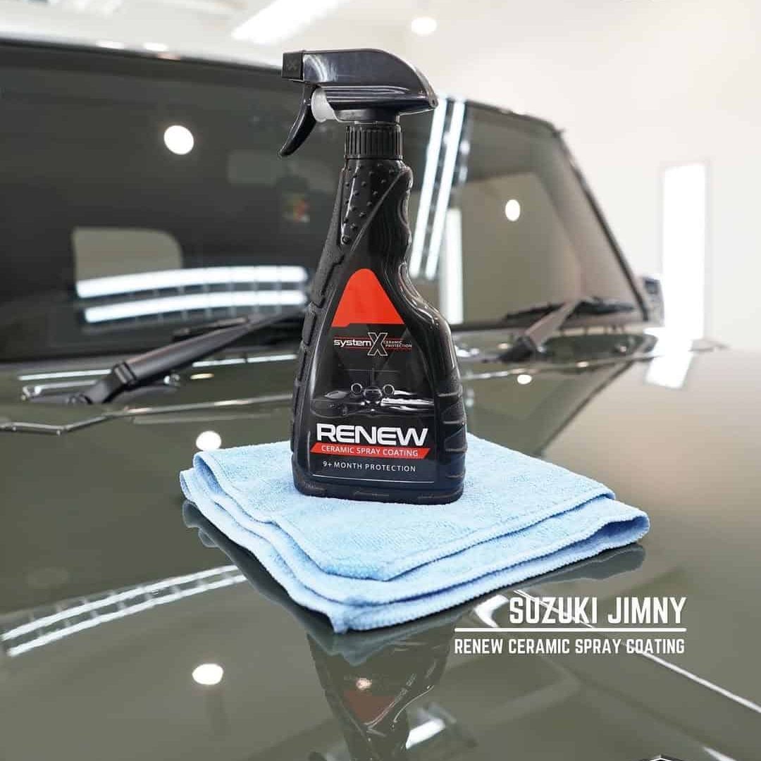 Setelah proses detailing dan poles, Suzuki Jimny ini diaplikasikan Renew Spray Ceramic Coating p (1)