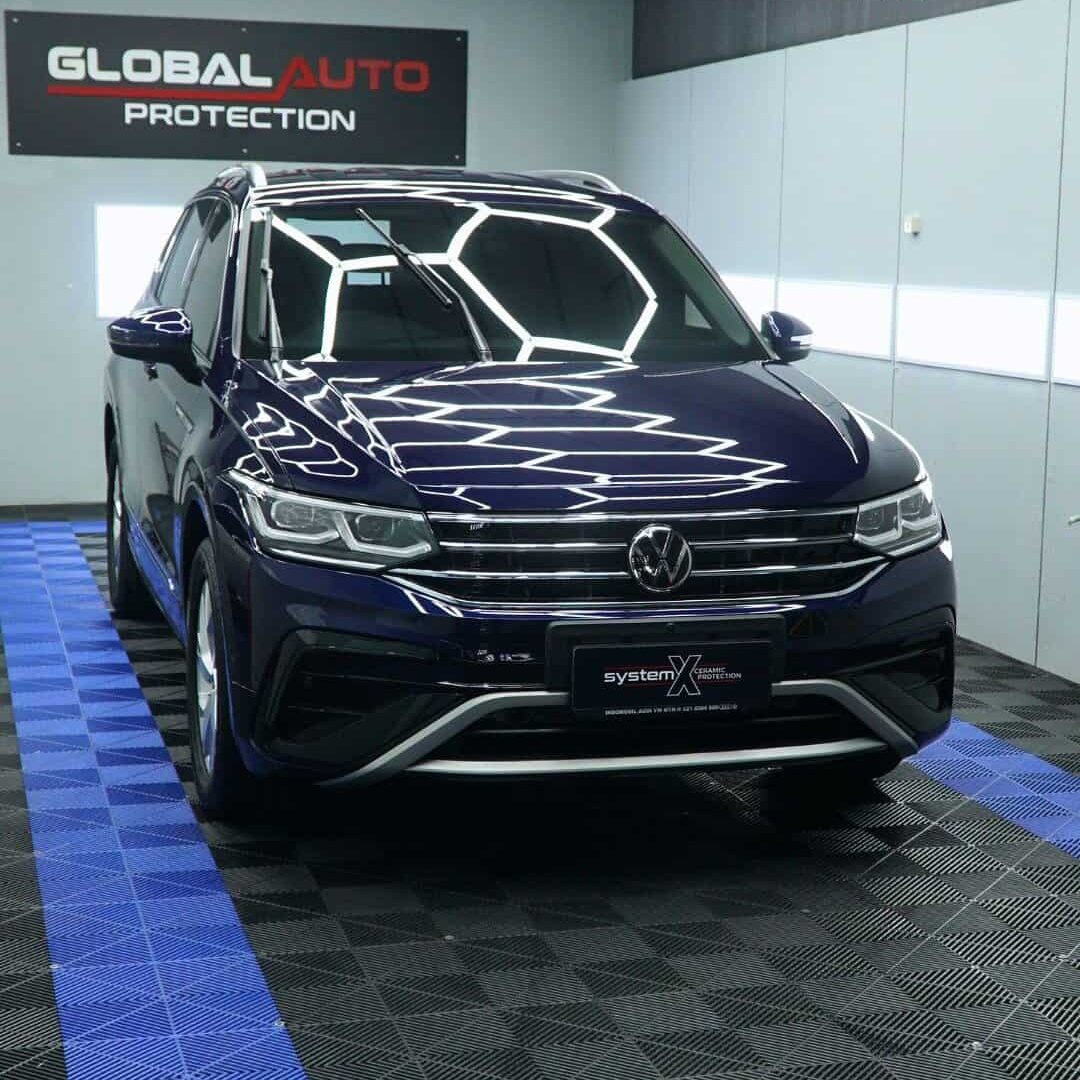 Tampilan VW Tiguan yang telah terproteksi menggunakan Coating Diamond by System X Ceramic Protec