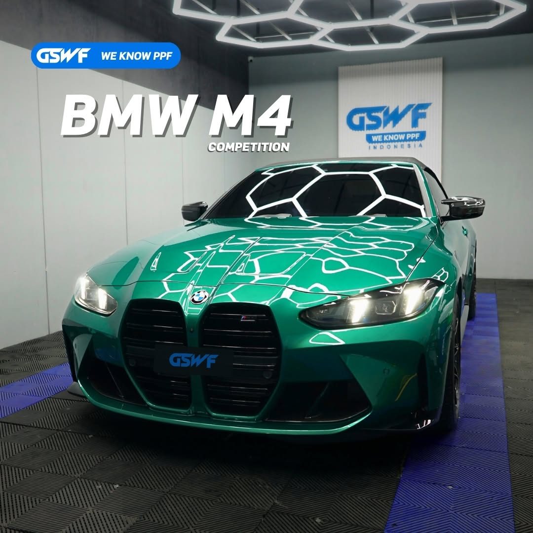 The BMW 4 Series Convertible M Models Isle of Men Green Metallic, protected by GSWF PPF Defender