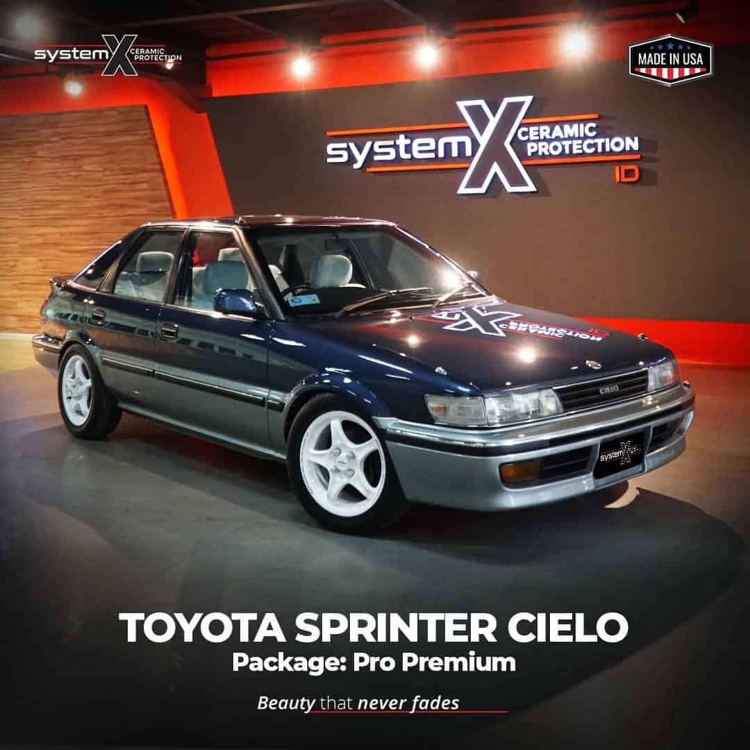 Toyota Sprinter Cielo Coating by System X Ceramic protection.Mobil klasik yang makin terasa mewa