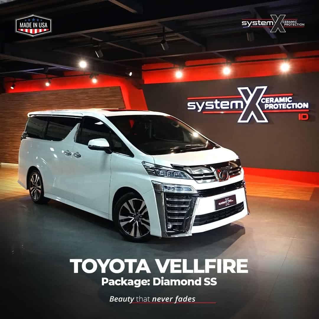 Toyota Vellfire After Coating by System X Ceramic Protection.Mobil jadi makin cakep dan terlindu
