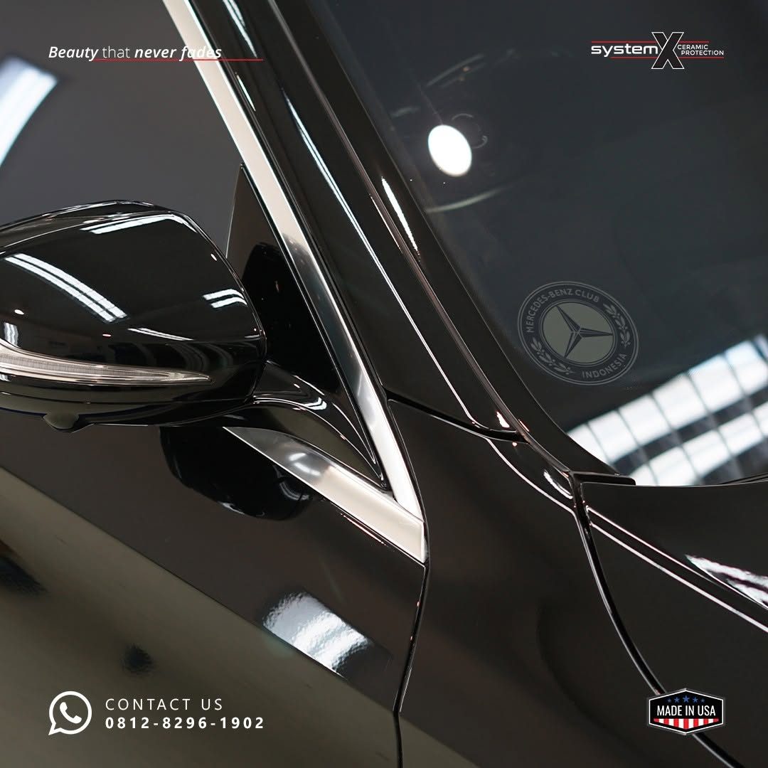 Unit Mercy S 500 selesai Coating oleh tim System X Ceramic Protection Jadi makin cakep 😎Mau jug (2)