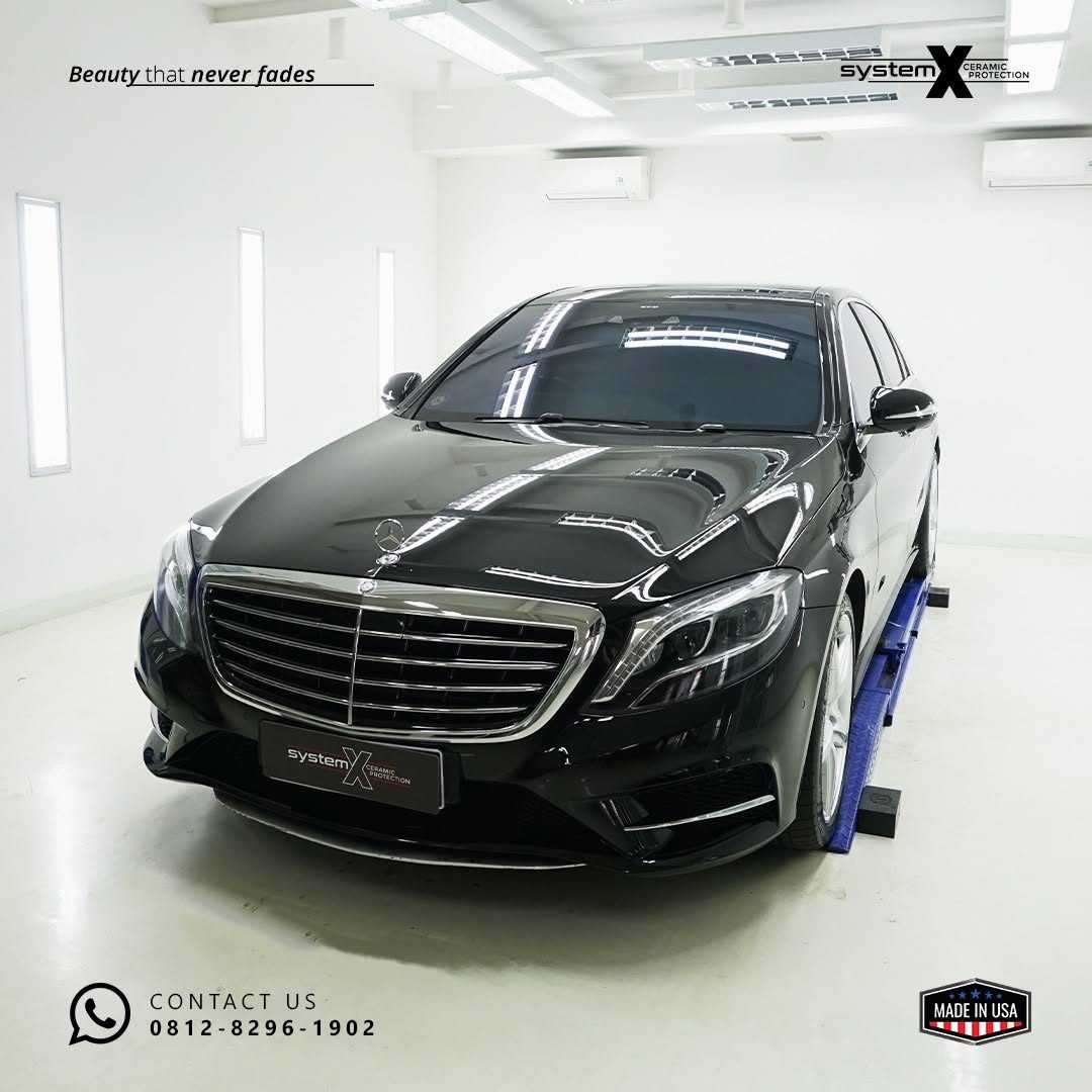 Unit Mercy S 500 selesai Coating oleh tim System X Ceramic Protection Jadi makin cakep 😎Mau jug (3)