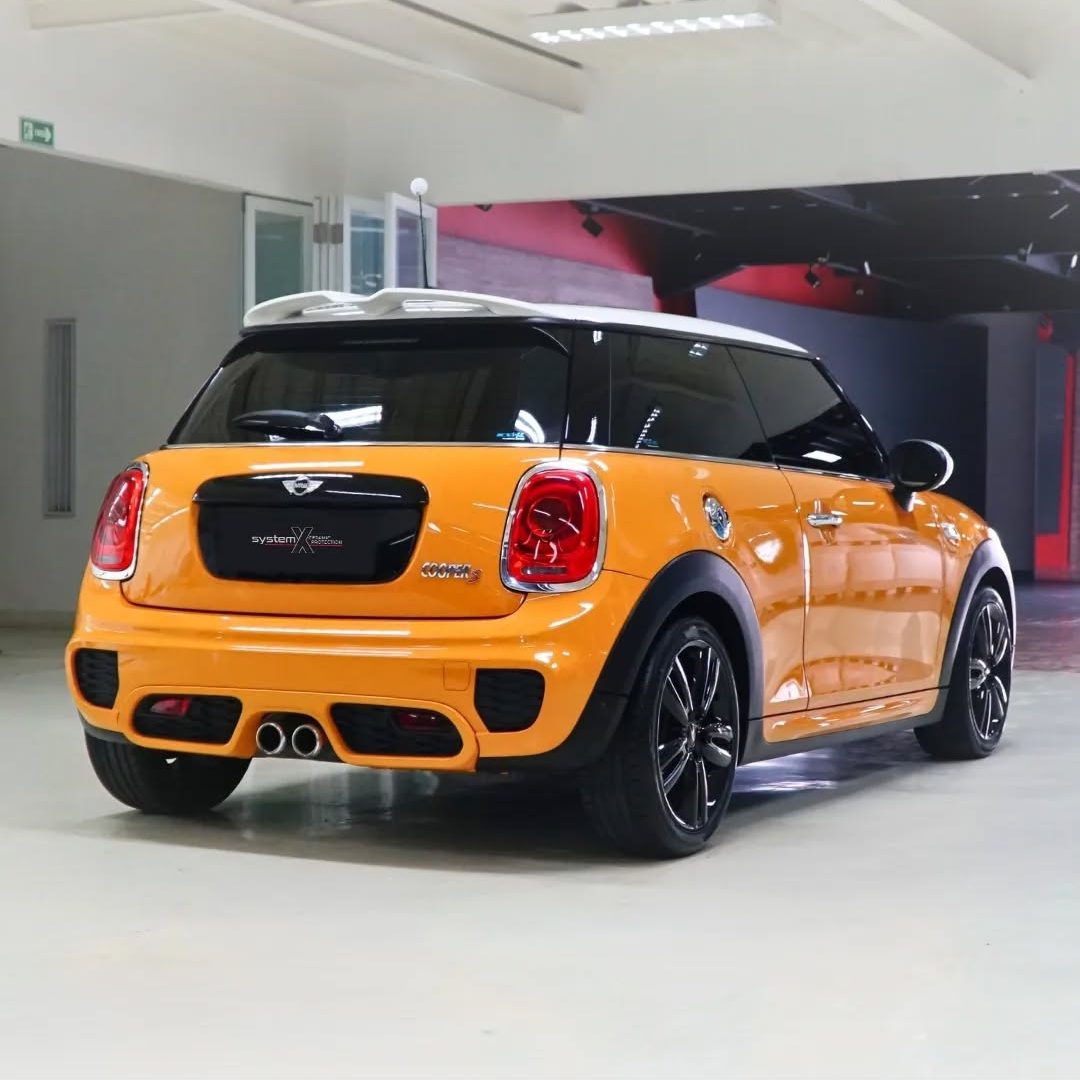 Yellow Mini Cooper S.Protect by System X Pro UltimateReservation & More Information -📞 0812 82 (3)